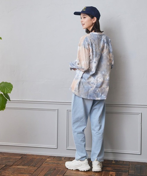 Fluffy BROTHERS tシャツ タイダイ染めロンT（大人サイズ） レディース