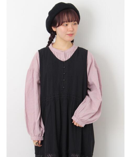 Samansa Mos2（サマンサモスモス） ブラウス シャツ 「Cross×Linen