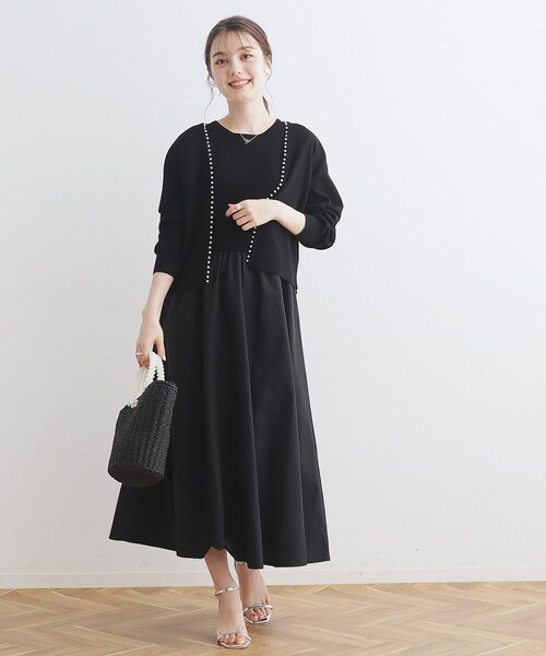 「couture brooch」 ドッキングワンピース 36 ベージュ系その他2 レディース_画像5