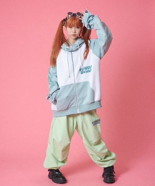 GALFY（ガルフィー） ジップアップパーカー X-LARGE サックスブルー
