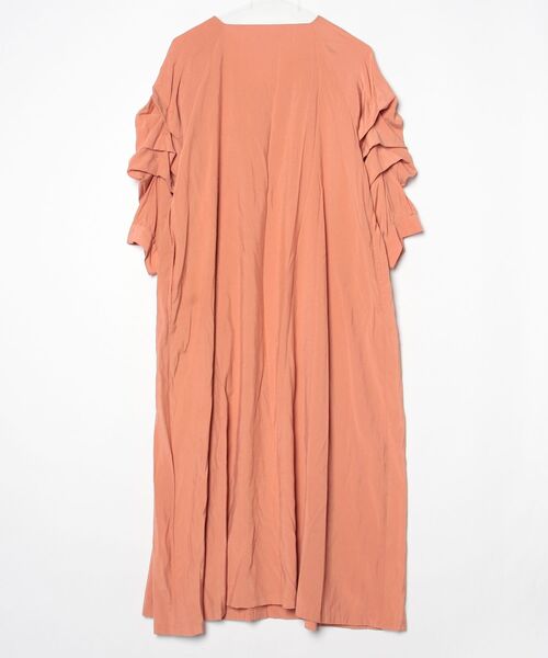 「loaf」 7分袖ワンピース ONE SIZE オレンジ レディース_画像2