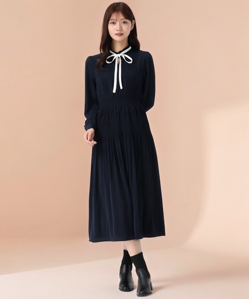 MISCH MASCH（ミッシュマッシュ） ワンピース 2025秋冬新作 配色リボン