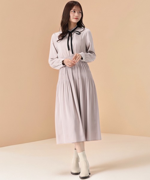 MISCH MASCH（ミッシュマッシュ） ワンピース 2025秋冬新作 配色リボン