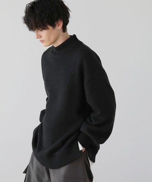 「LILL」 長袖ニット M ブルーグレー メンズ_画像5