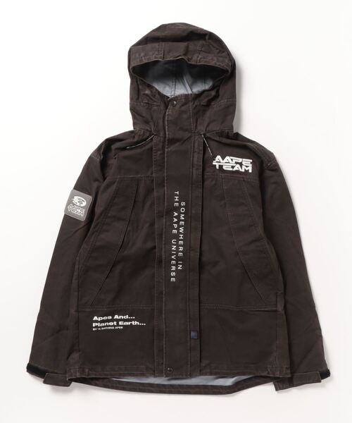 「AAPE BY A BATHING APE」 ブルゾン SMALL ダークブラック メンズ_画像5