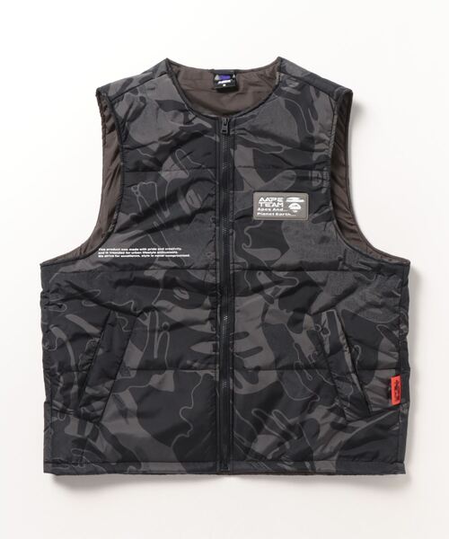 「AAPE BY A BATHING APE」 ブルゾン SMALL ダークブラック メンズ_画像7