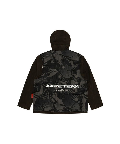 「AAPE BY A BATHING APE」 ブルゾン SMALL ダークブラック メンズ_画像9