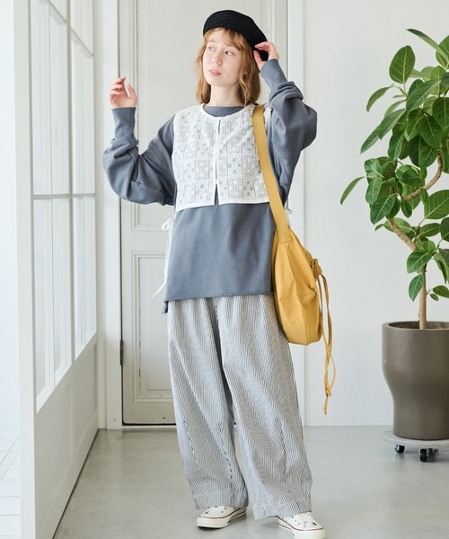 「Crisp」 デニムパンツ FREE イエロー レディース_画像2