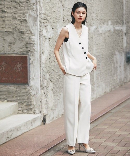 「SMILE ORCHID」 セットアップ M アイボリー レディース_画像2