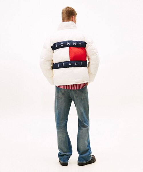 と*ん様  JEANS ホワイト ダウンジャケット Lサイズ THE NORTH FACE (ザ ノースフェイス) フード フルジップ ダウン