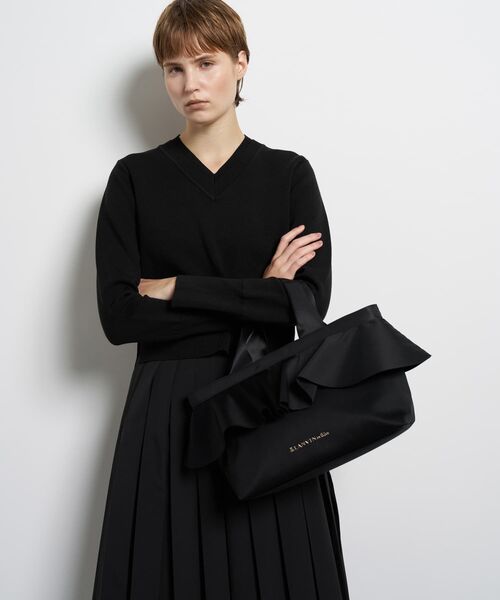 LANVIN en Bleu トートバッグ ラッフルフリルトートバッグ レディース