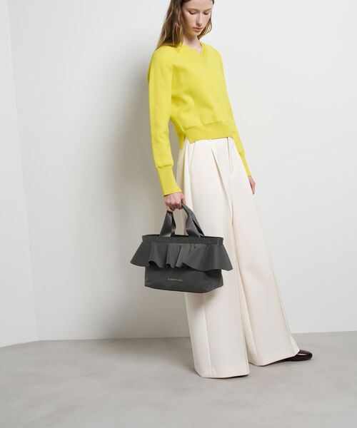 LANVIN en Bleu トートバッグ ラッフルフリルトートバッグ レディース