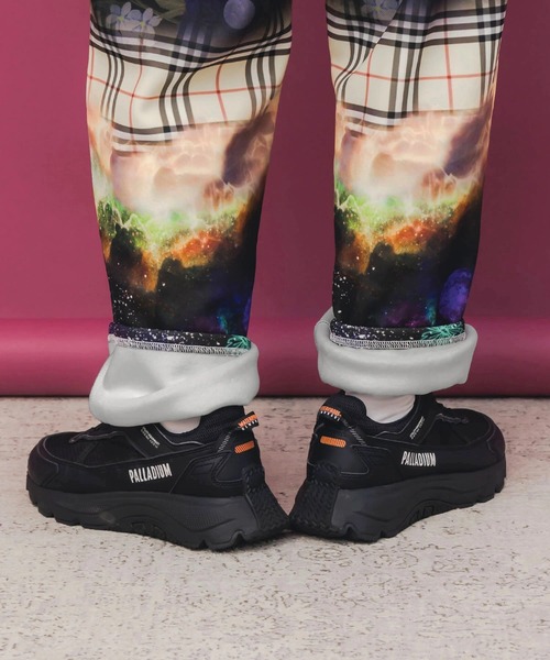 ScoLar（スカラー） パンツ 総柄あったか裏地パンツ レディース