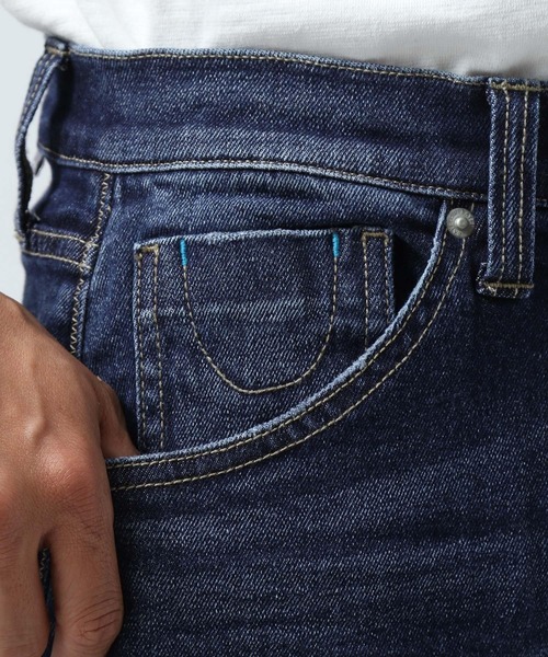 「BAYFLOW」 デニムパンツ LARGE インディゴブルー メンズ_画像9