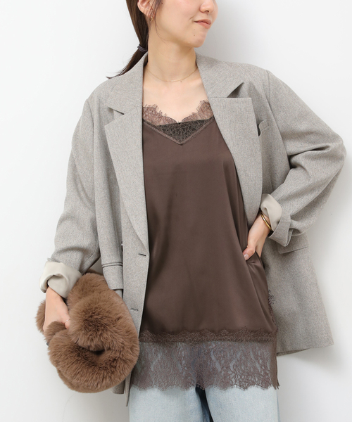 新品タグ付 COLUMN コラム カシミヤ混チュニック S〜M グレー 日本製 カシミヤラウンドネックニットチュニックプルオーバー | TOPS | 元町