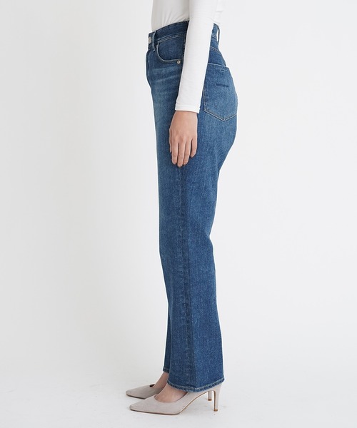 「YANUK」 デニムパンツ 23inch インディゴブルー レディース_画像6