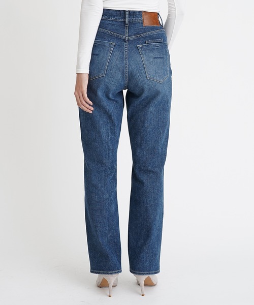 「YANUK」 デニムパンツ 23inch インディゴブルー レディース_画像7