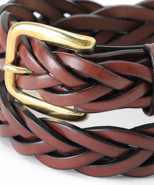 ベルト TORY LEATHER/トリーレザー 11/4BRAIDED ベルト レディースの画像