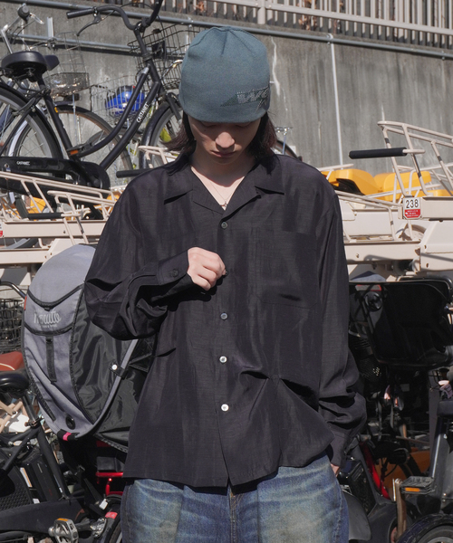 JieDa（ジエダ） シャツ HAND STITCH OPEN COLLAR SHIRT メンズ
