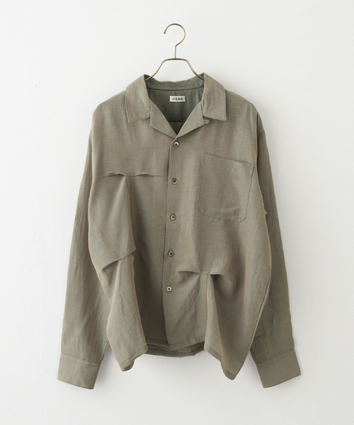 JieDa（ジエダ） シャツ HAND STITCH OPEN COLLAR SHIRT メンズ