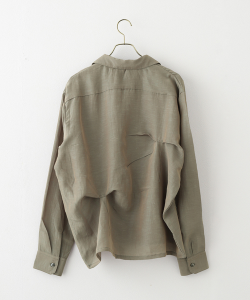 JieDa（ジエダ） シャツ HAND STITCH OPEN COLLAR SHIRT メンズ