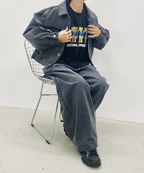 「RODEO CROWNS WIDE BOWL」 長袖カットソー FREE チャコールグレー レディース_画像3