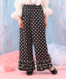 CAROLINA GLASER（カロリナ グレイサー） パンツ 裾 フリル パンツ