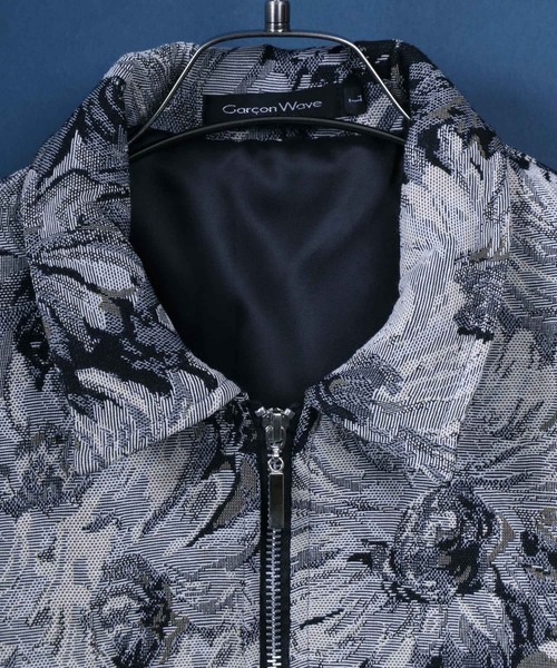 「ANPAS」 「garcon wave」ブルゾン L グレー メンズ_画像3