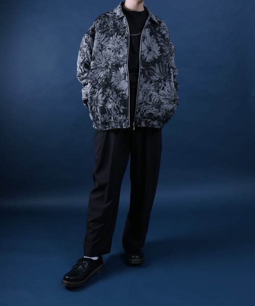 「ANPAS」 「garcon wave」ブルゾン L グレー メンズ_画像8