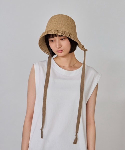 「OVERRIDE」 ハット 58cm ネイビー レディース_画像6