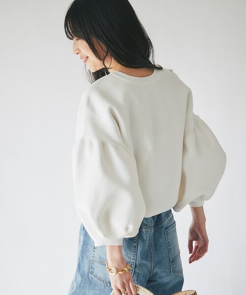 ラブティックボンボン パールぽわんとスリーブニットカーディガン 2way La boutique BonBon（ラブティックボンボン）の「【ZOZO限定カラーあり
