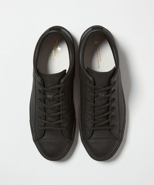 スニーカー 「別注」「CONVERSE」GLR オールスター クップ OX レザー ブラック ドレス スニーカー メンズの画像