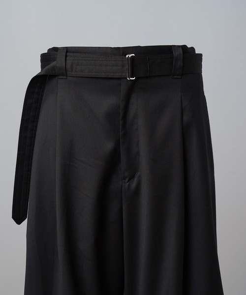ワイドパンツ スラックス メンズ レディースの画像