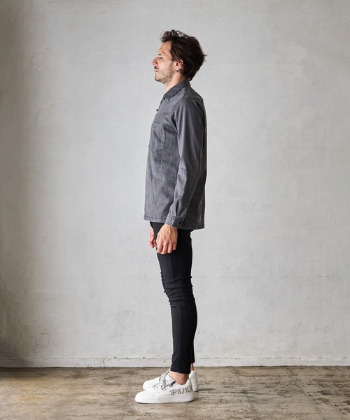 「RATTLE TRAP」 長袖シャツ S ライトグレー メンズ_画像3