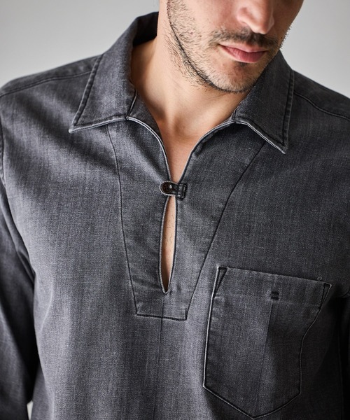 「RATTLE TRAP」 長袖シャツ S ライトグレー メンズ_画像6