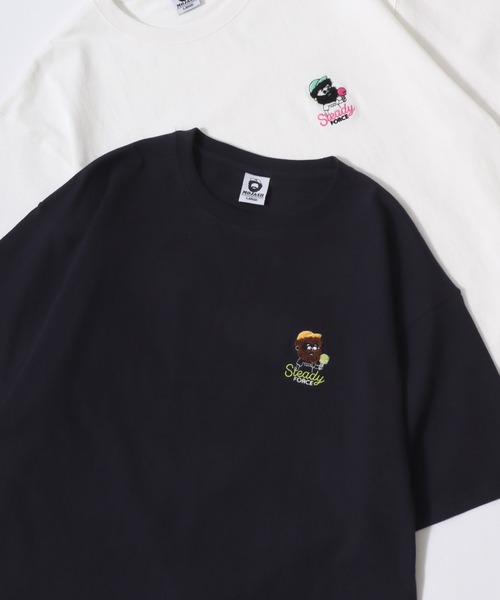 Lazar（ラザル） tシャツ 半袖 Beard Man Embroidery SS Tee/接触冷感