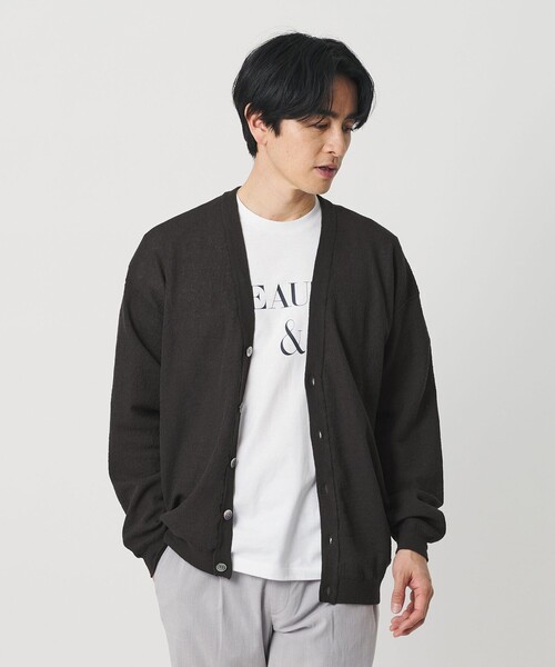新品タグ付BEAUTY & YOUTH UNITED ARROWS カーディガン BEAUTY＆YOUTH UNITED ARROWS カーディガン エアミラノ Vネック