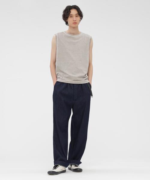 MHL.（エムエイチエル） tシャツ GARMENT DYE BASIC JERSEY TOP メンズ