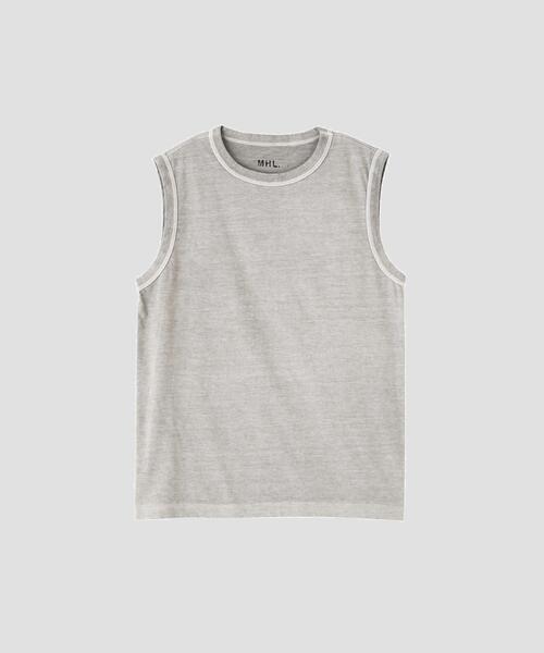 MHL GARMENT DYE 半袖シャツ MHL.（エムエイチエル） tシャツ GARMENT DYE BASIC JERSEY TOP メンズ