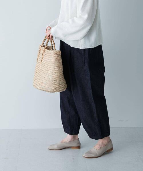 「かぐれ」 デニムパンツ FREE インディゴブルー レディース_1