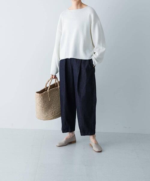 「かぐれ」 デニムパンツ FREE インディゴブルー レディース_2