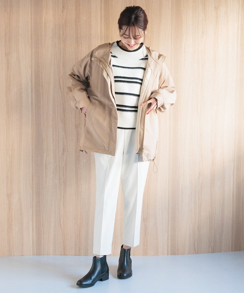 「GLOBAL WORK」 マウンテンパーカー MEDIUM ベージュ レディース_画像2