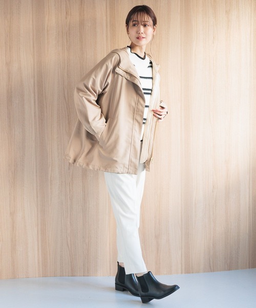 「GLOBAL WORK」 マウンテンパーカー MEDIUM ベージュ レディース_画像3