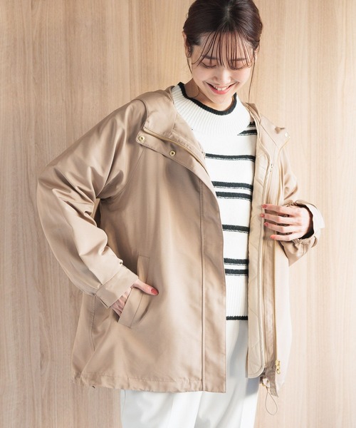 「GLOBAL WORK」 マウンテンパーカー MEDIUM ベージュ レディース_画像4