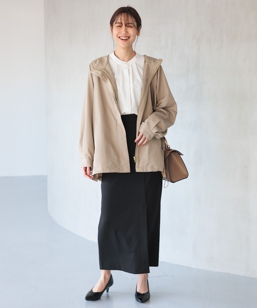「GLOBAL WORK」 マウンテンパーカー MEDIUM ベージュ レディース_画像6