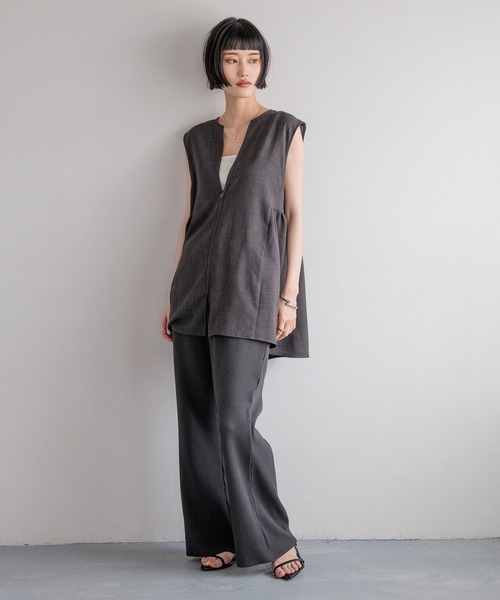 「LOWRYS FARM」 イージーパンツ MEDIUM パープル レディース_画像7