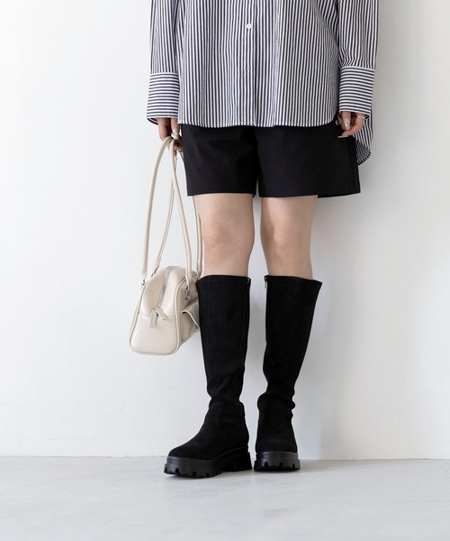 「menue」 ロングブーツ M ブラック系その他 レディース_画像5