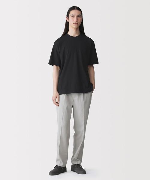 無印良品（MUJI） tシャツ 紳士 洗いざらし天竺編みクルーネックワイド