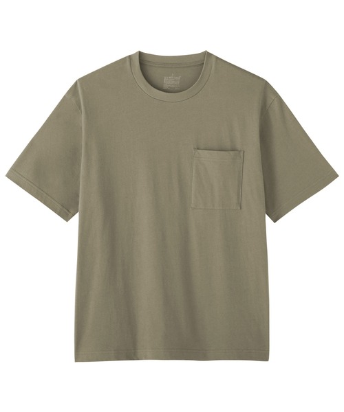 無印良品（MUJI） tシャツ 紳士 洗いざらし天竺編みクルーネックワイド