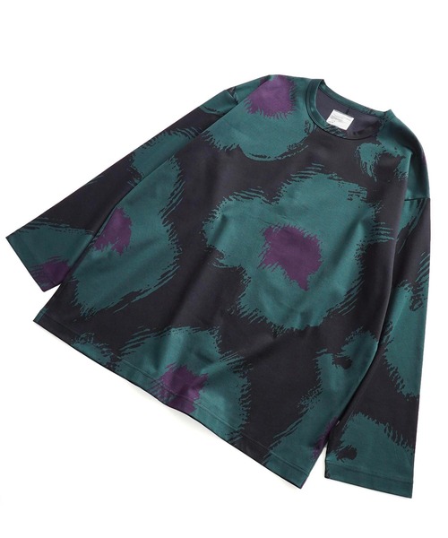 「SHAREEF」 長袖Tシャツ 1 グリーン メンズ_画像2